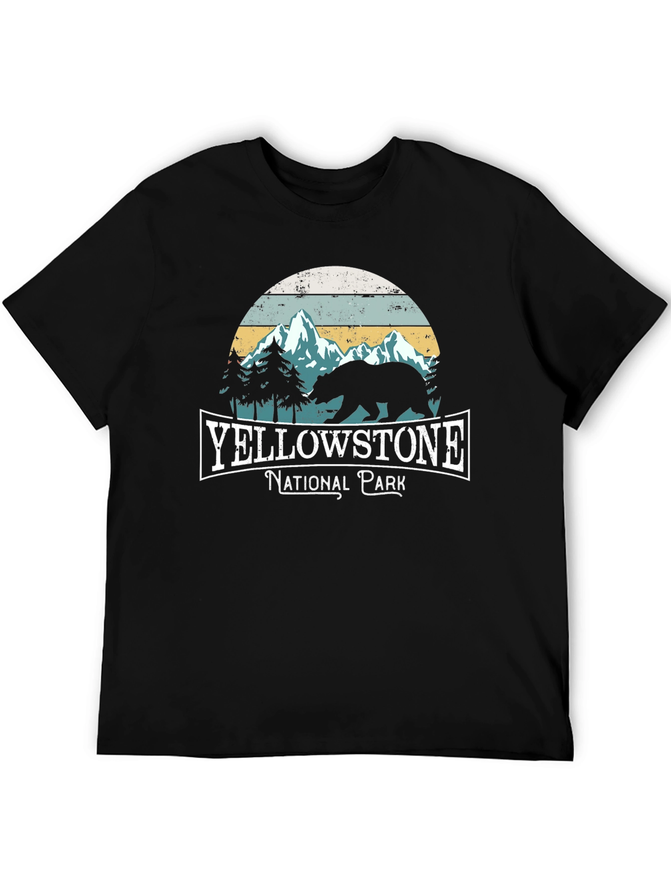 Yellowstone National Park Black T-Shirt