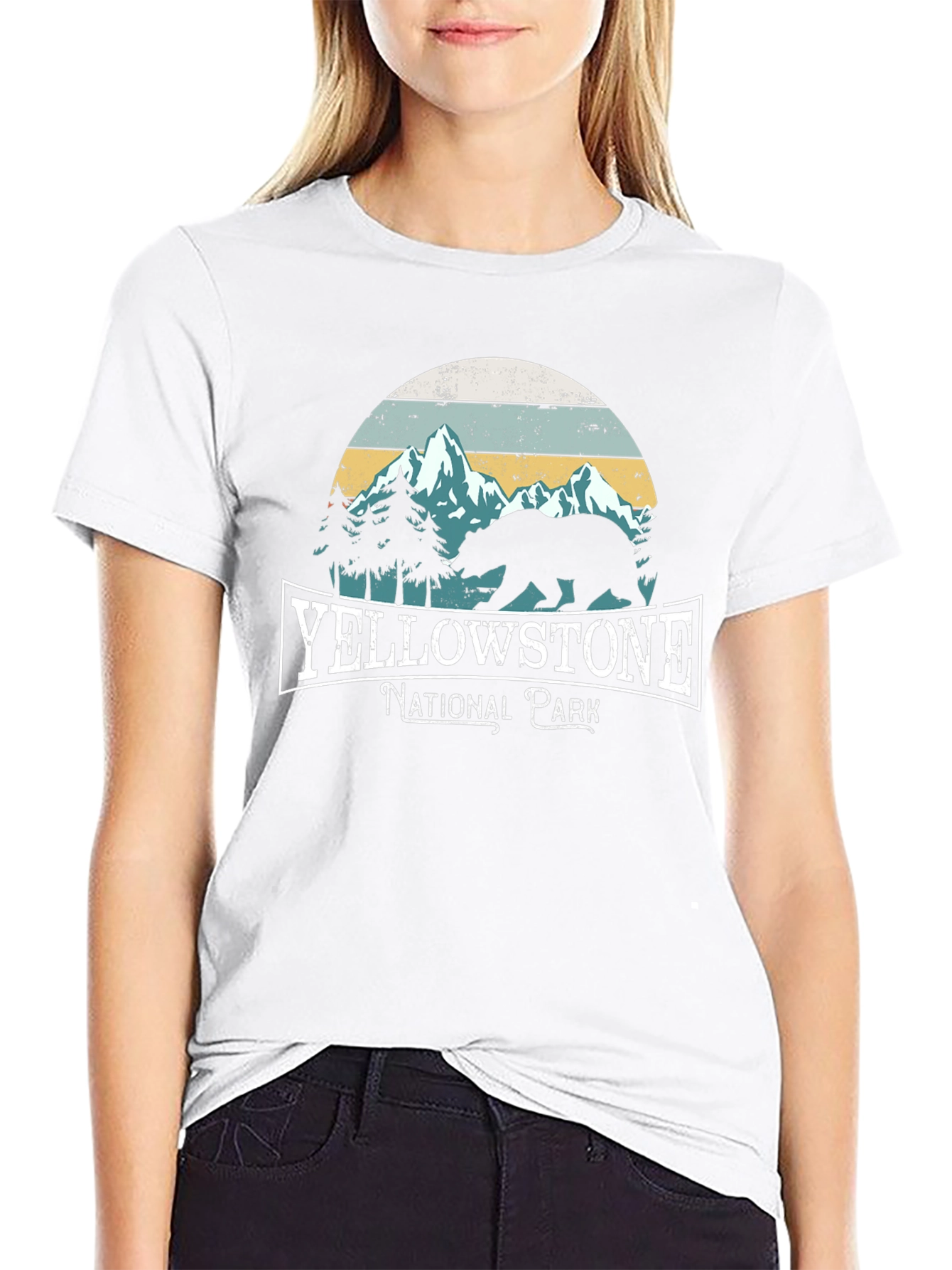 Yellowstone National Park Black T-Shirt