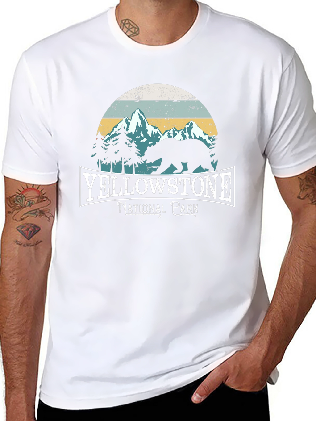 Yellowstone National Park Black T-Shirt