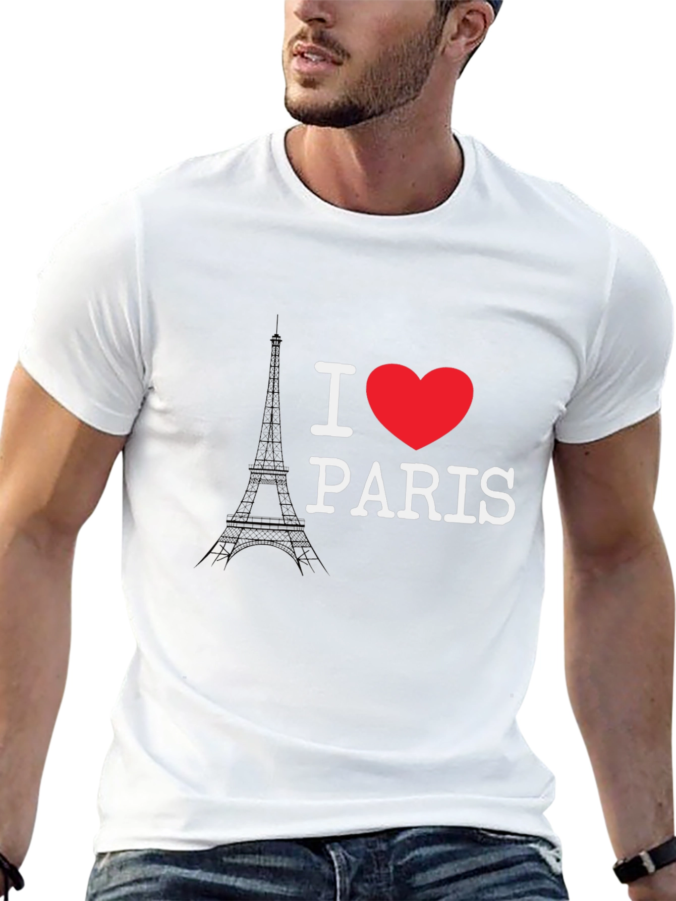 I Love Paris T-Shirt - Eiffel Tower Graphic Tee
