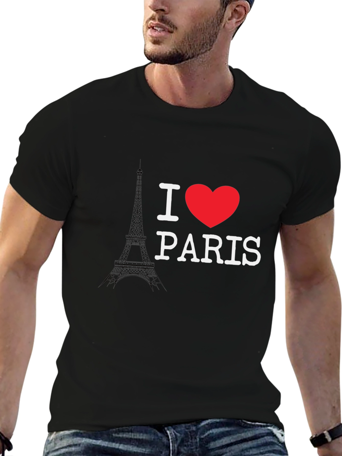 I Love Paris T-Shirt - Eiffel Tower Graphic Tee