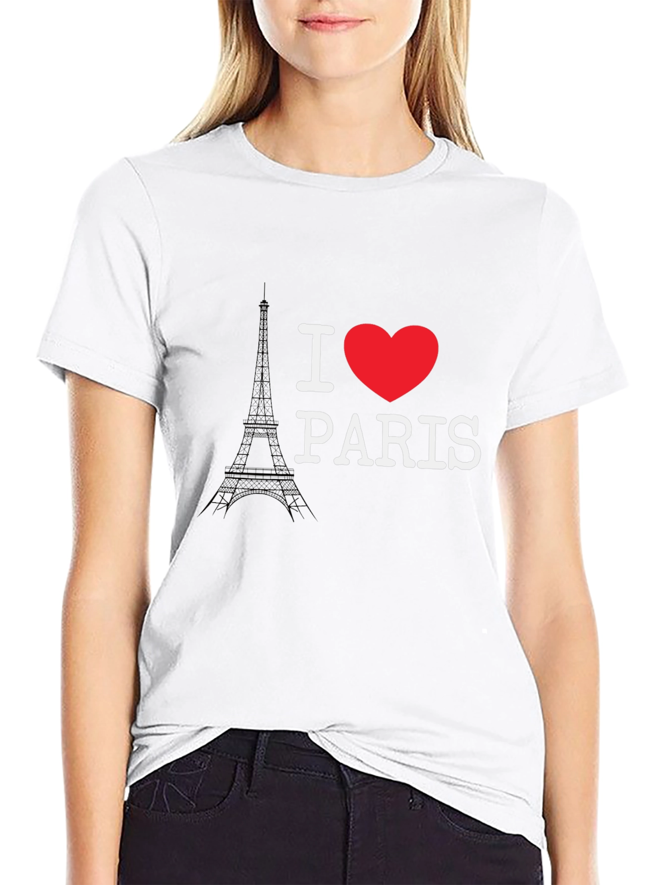 I Love Paris T-Shirt - Eiffel Tower Graphic Tee