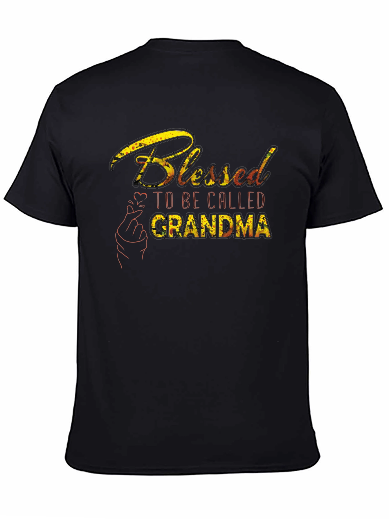 Blessed Grandma Graphic Tee - Black