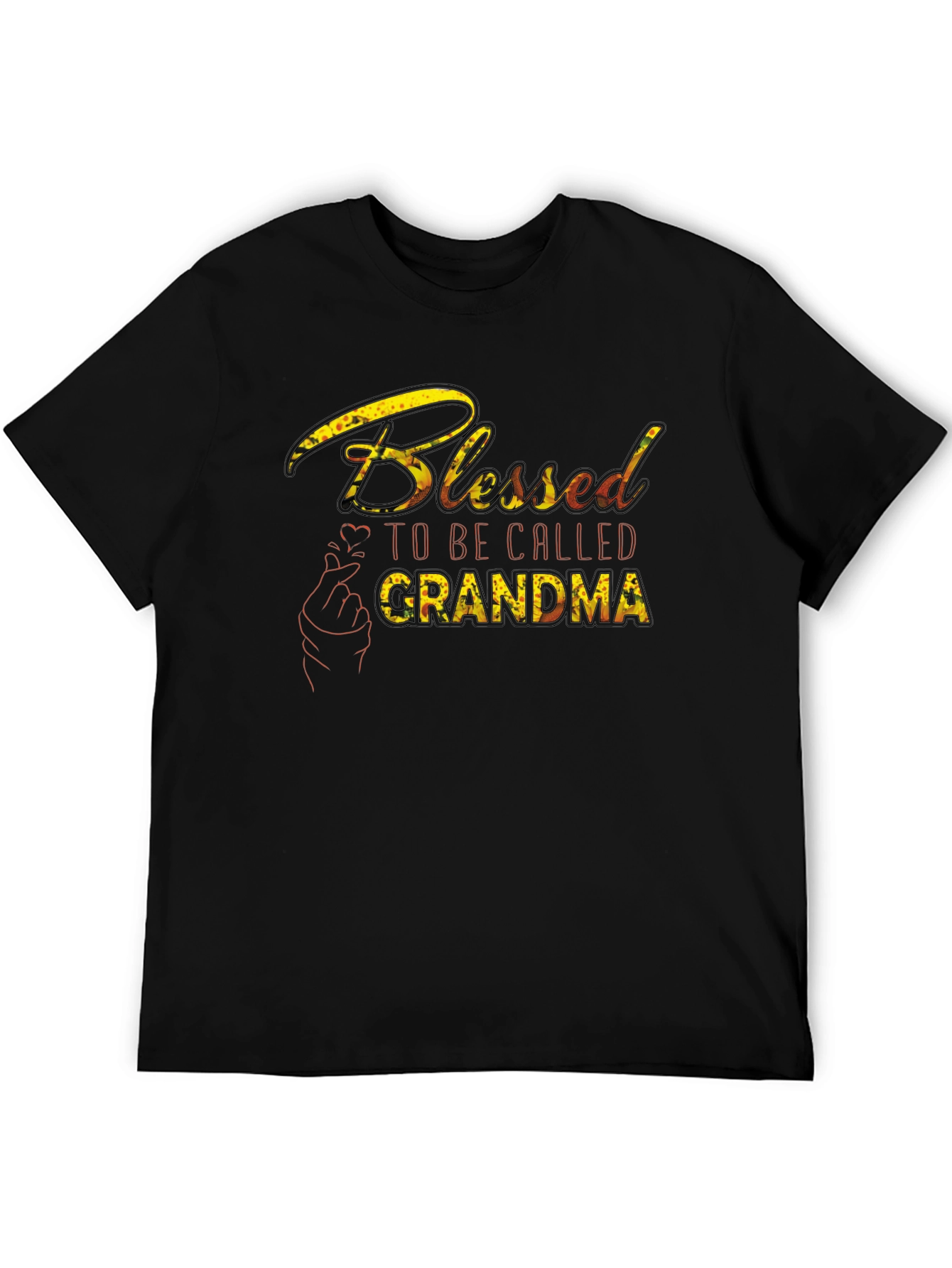 Blessed Grandma Graphic Tee - Black