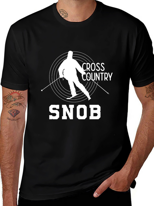 Cross Country Snob T-Shirt - Skiing Graphic Tee