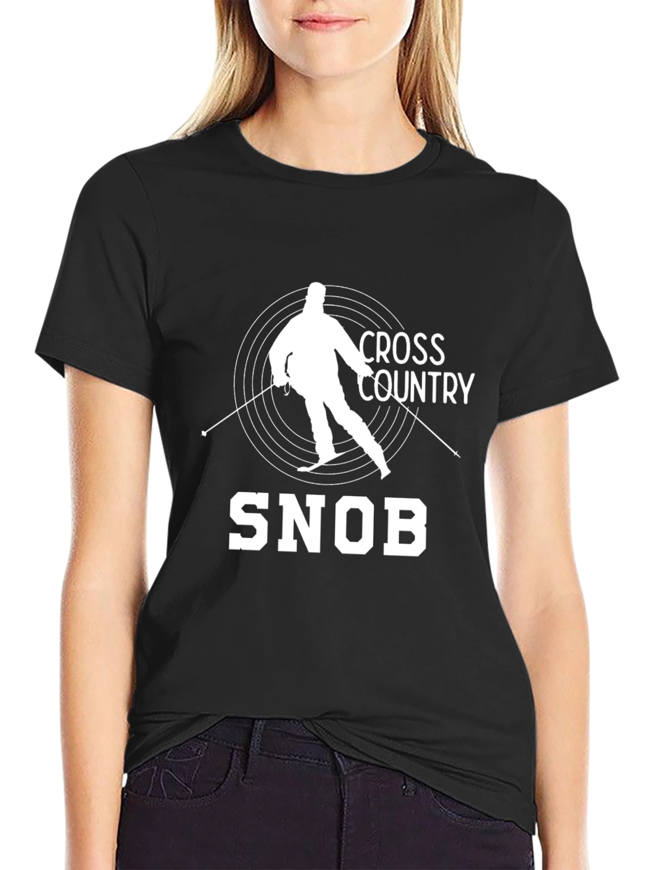 Cross Country Snob T-Shirt - Skiing Graphic Tee