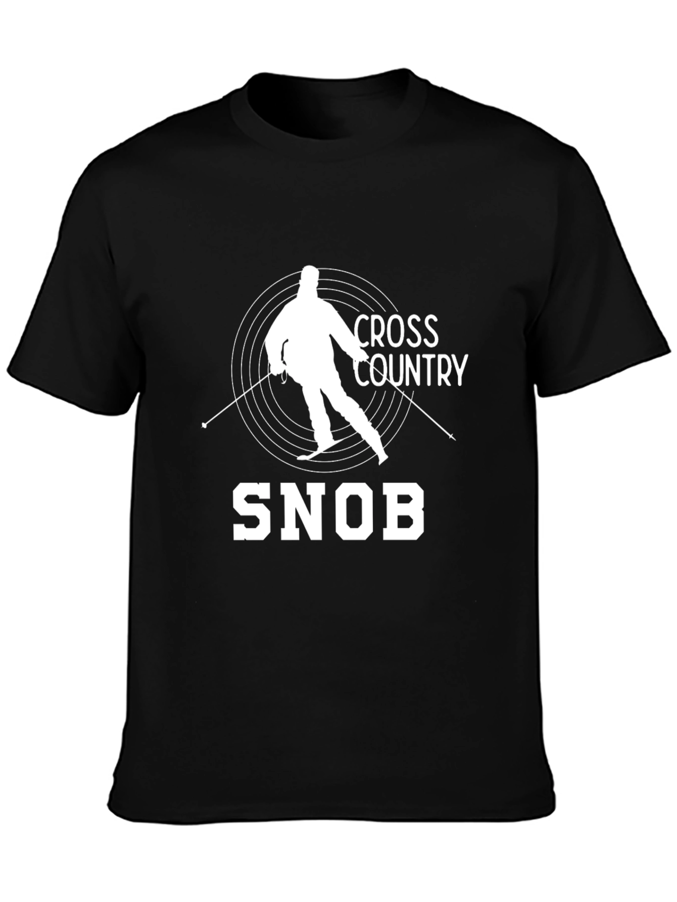 Cross Country Snob T-Shirt - Skiing Graphic Tee