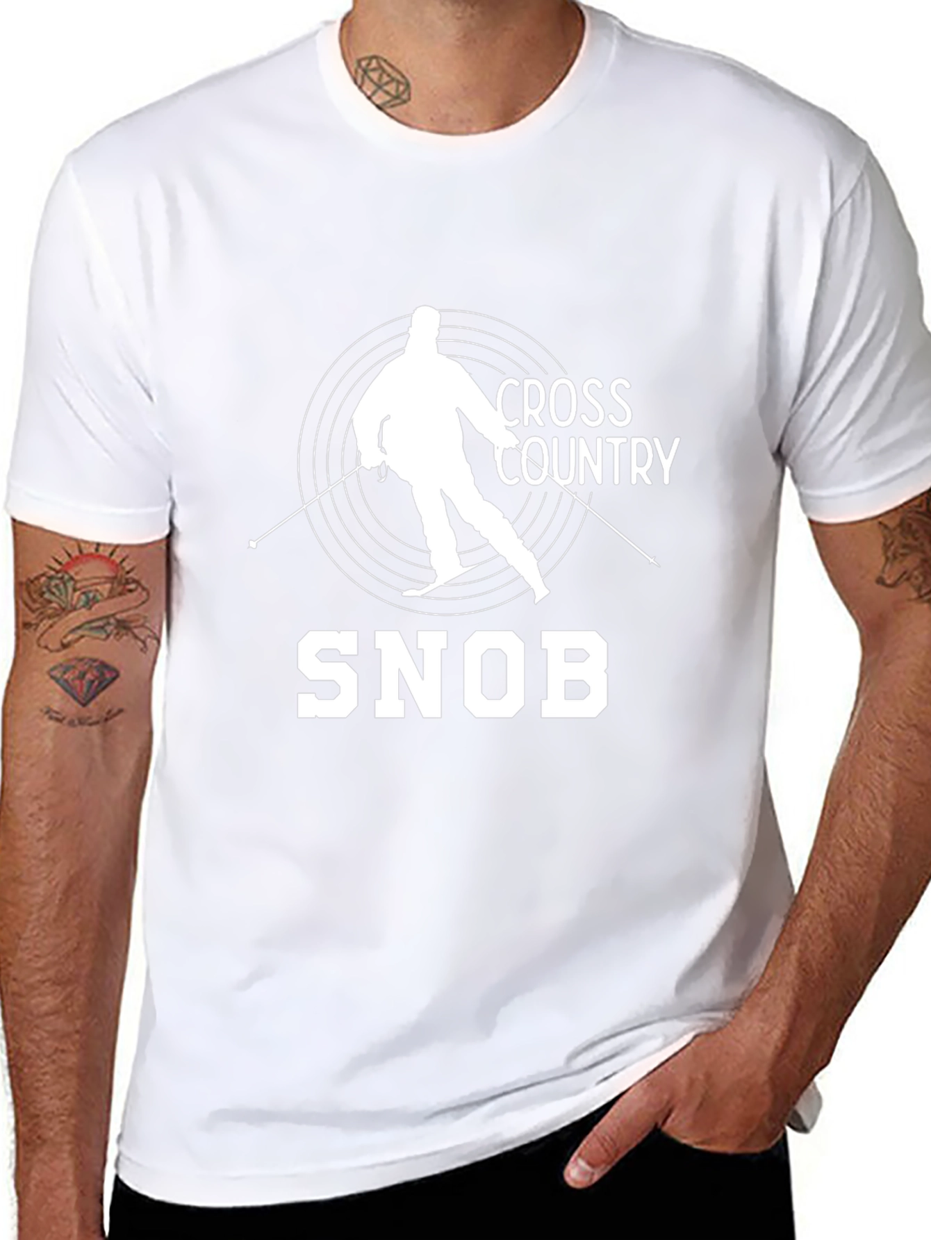 Cross Country Snob T-Shirt - Skiing Graphic Tee