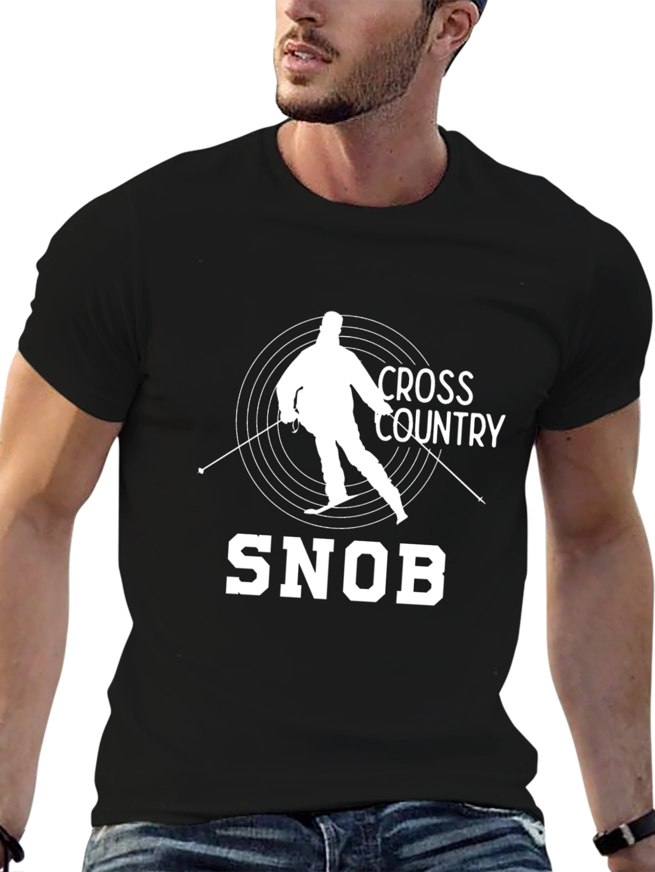 Cross Country Snob T-Shirt - Skiing Graphic Tee