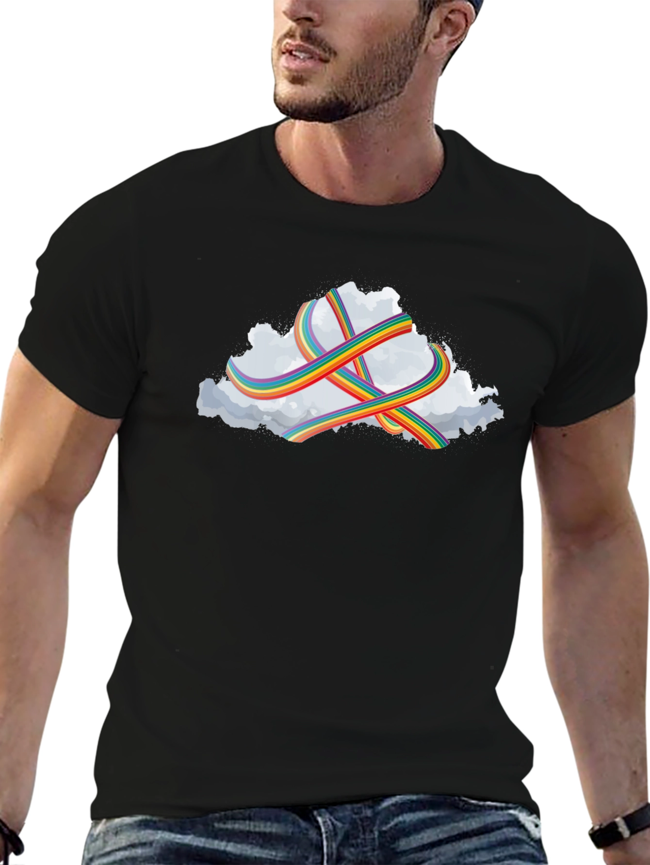 Rainbow Cloud T-Shirt: Stylish Comfort