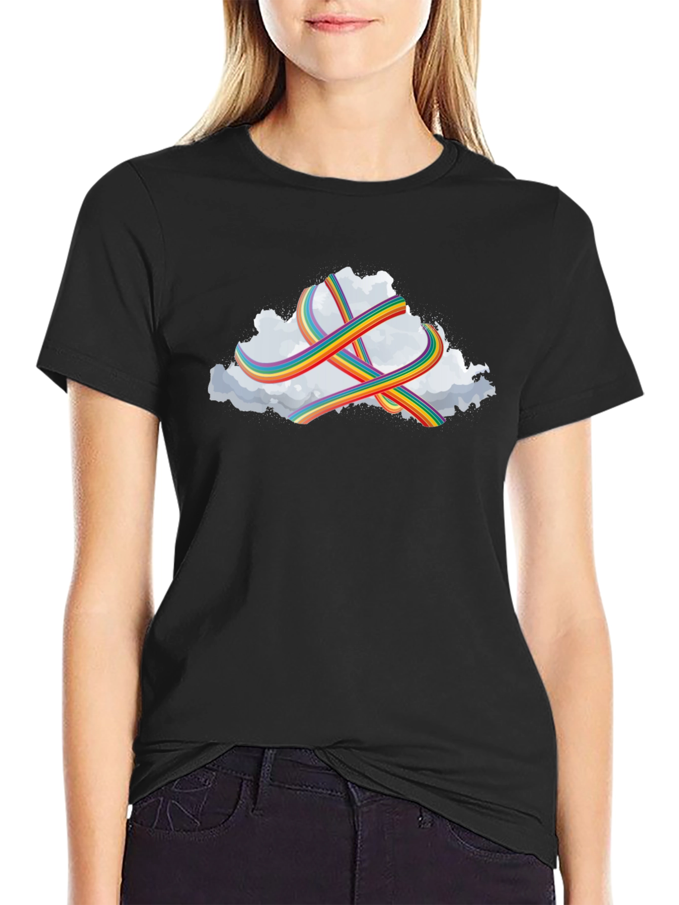 Rainbow Cloud T-Shirt: Stylish Comfort