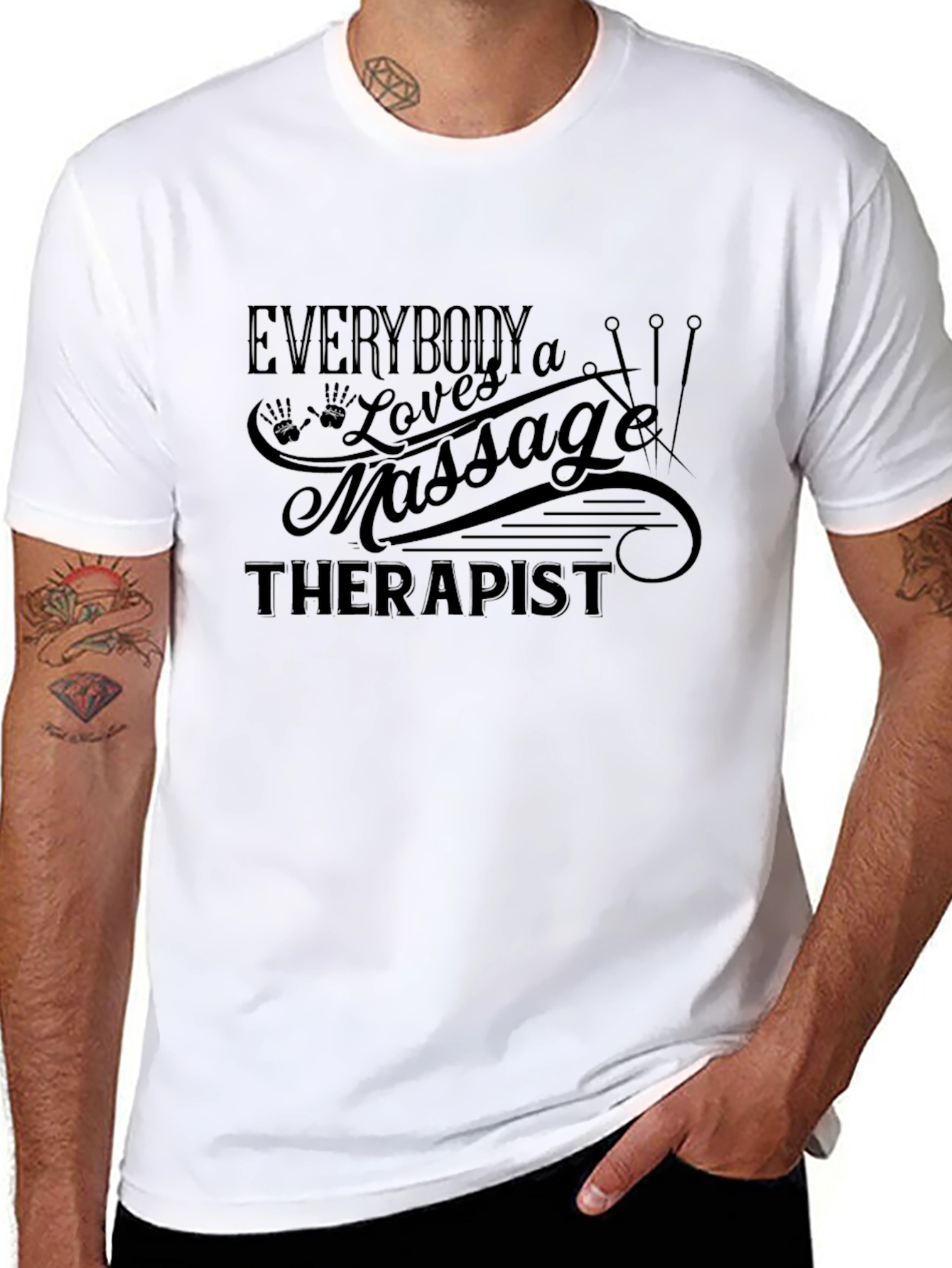 Massage Therapist T-Shirt - Everybody Loves Massage!