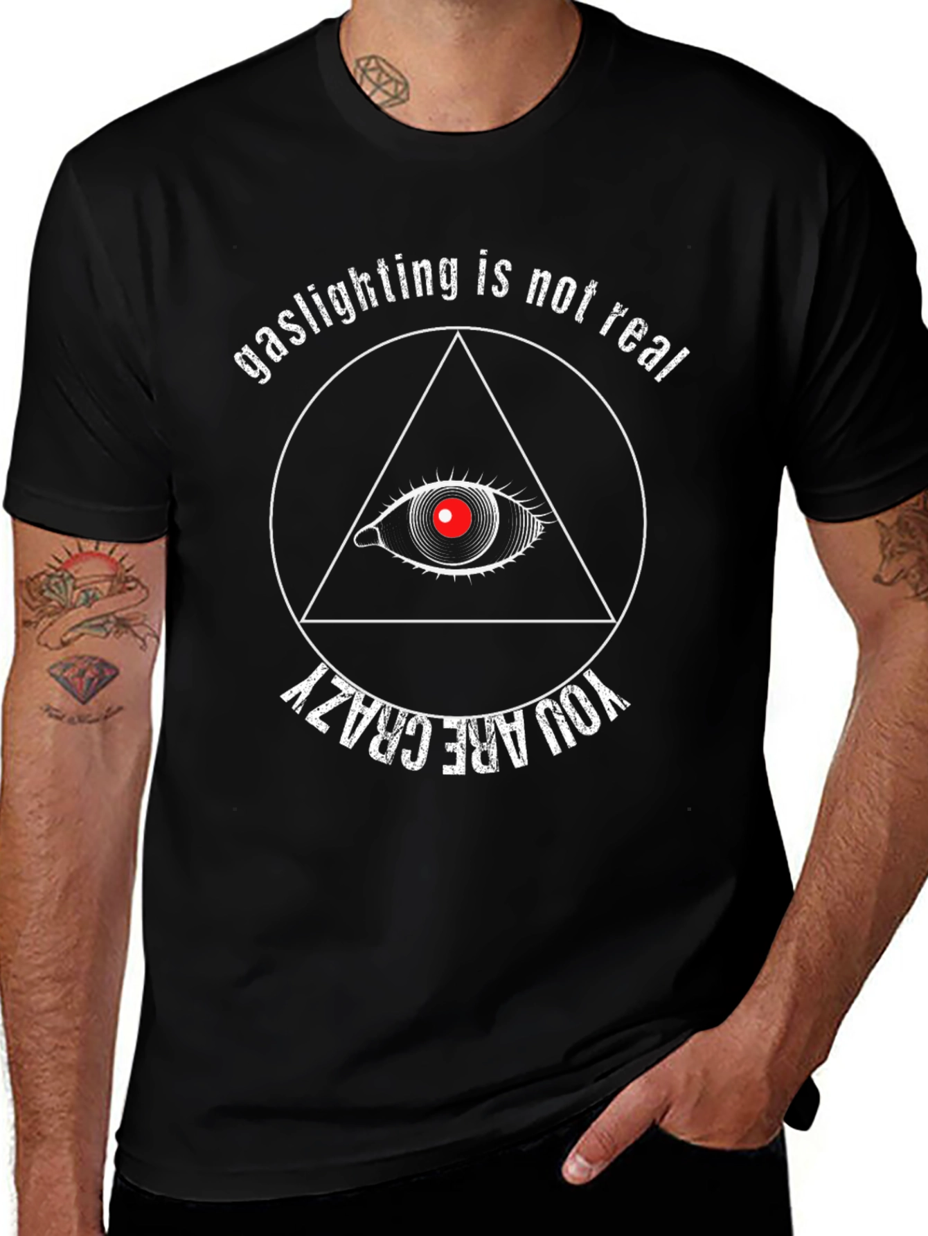 Gaslighting Not Real T-Shirt: Funny Conspiracy Tee