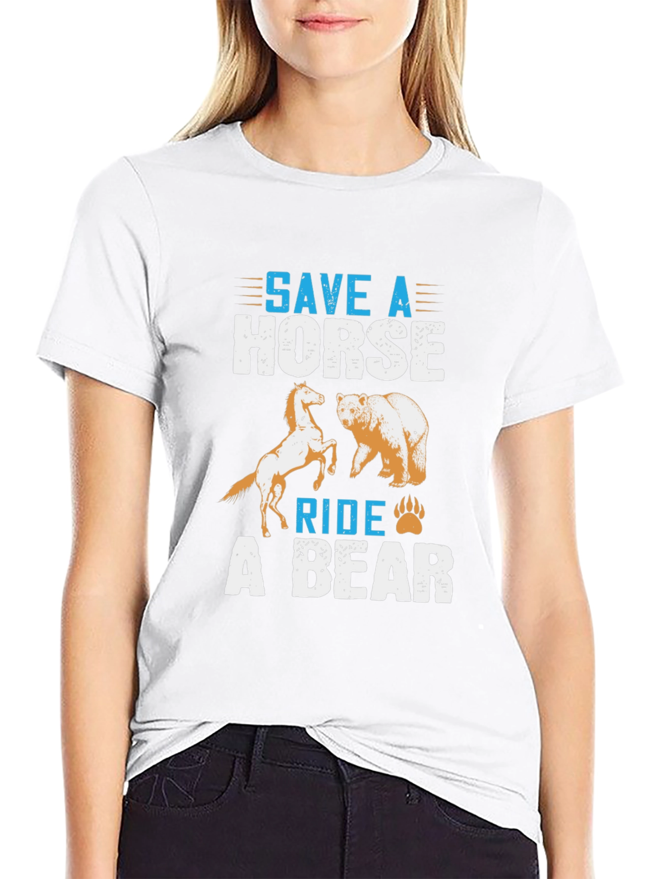 Save a Horse Ride a Bear Graphic Tee