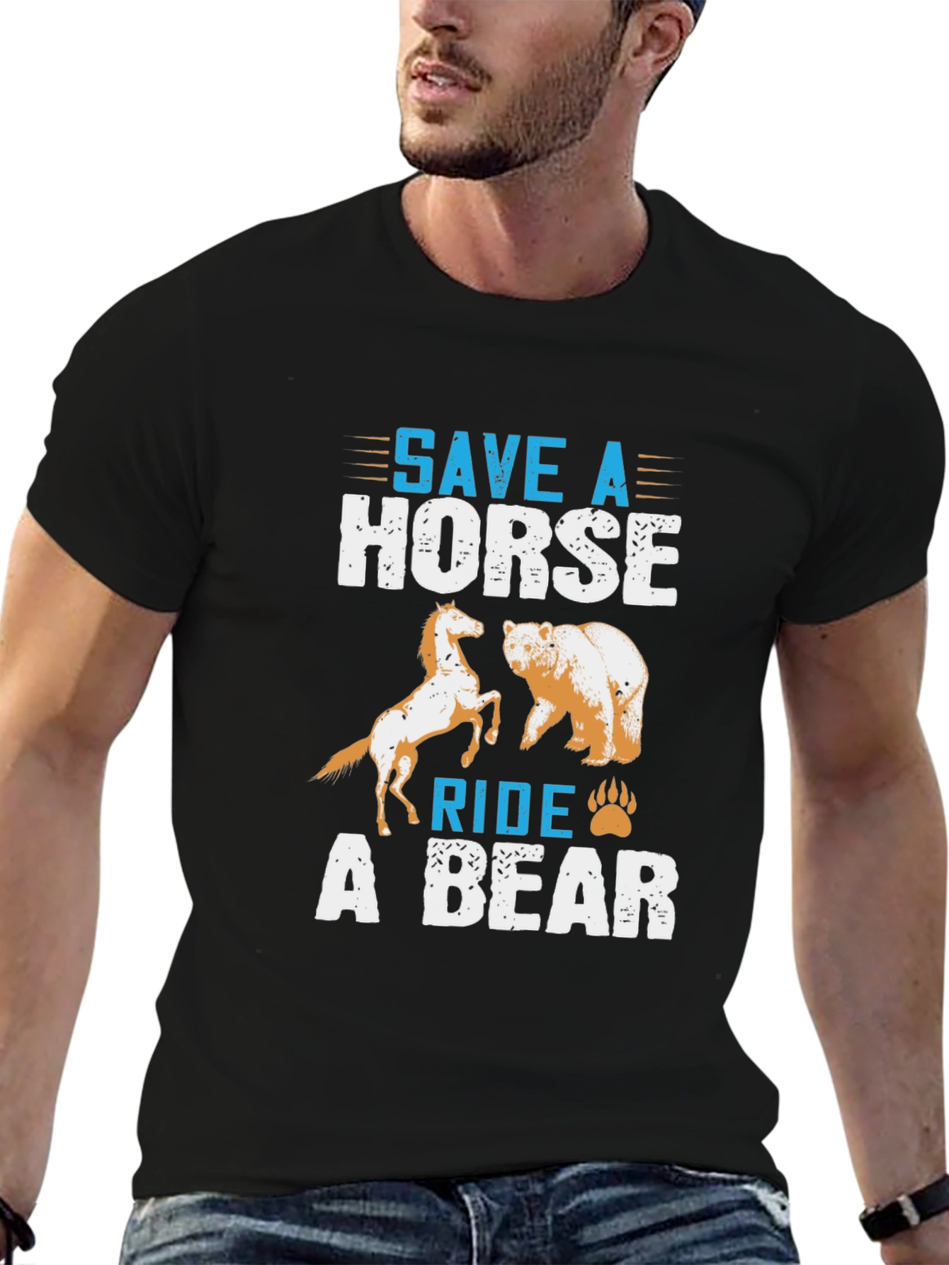 Save a Horse Ride a Bear Graphic Tee