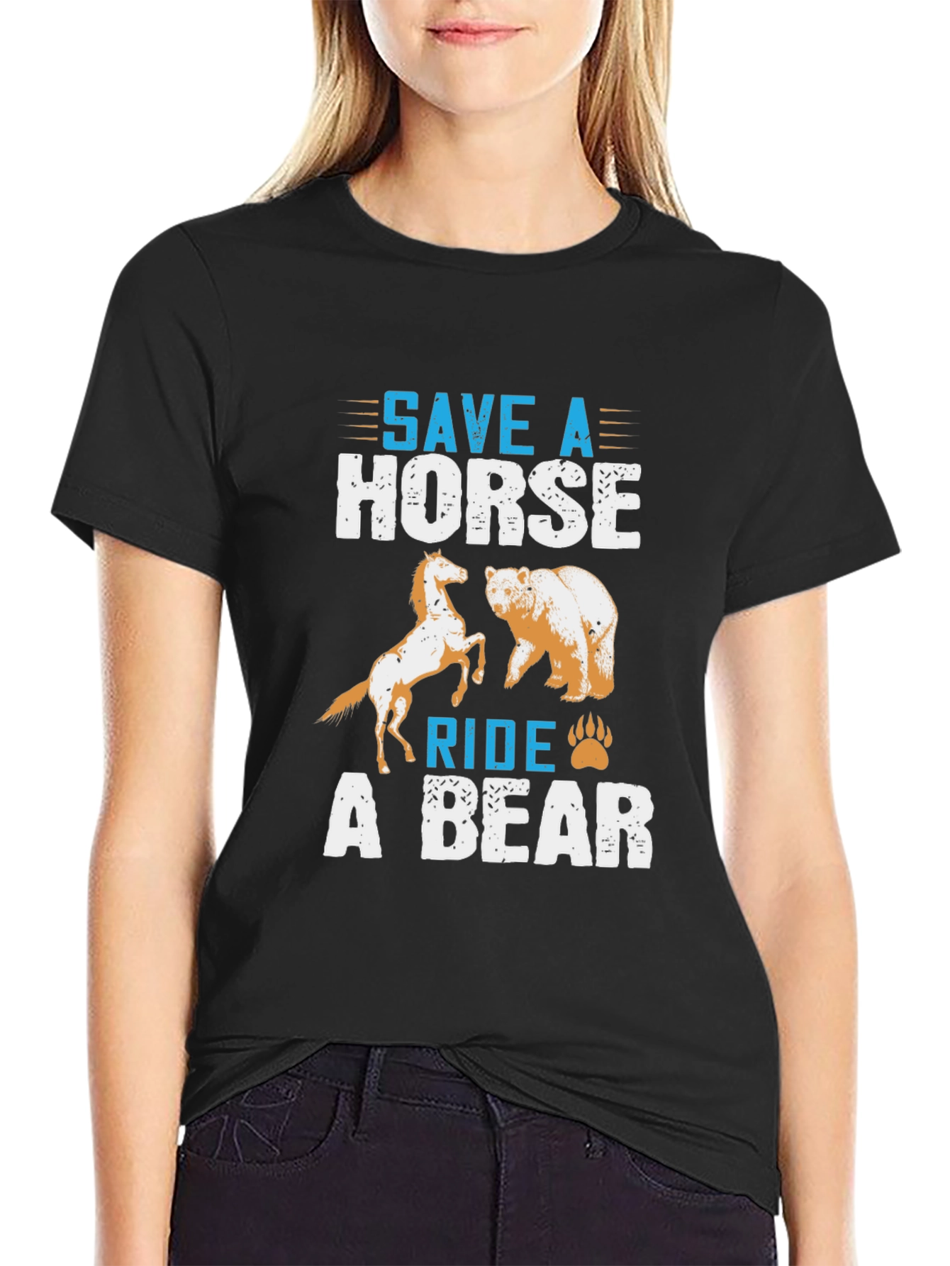 Save a Horse Ride a Bear Graphic Tee