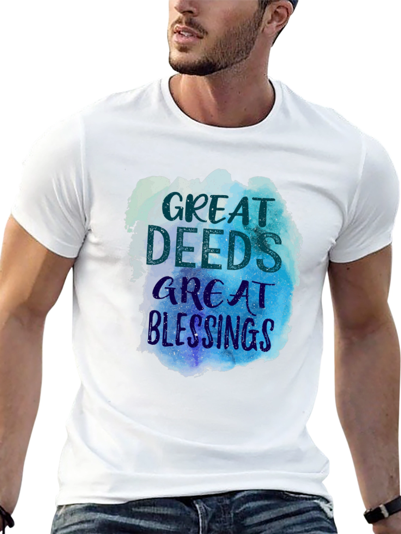 Great Deeds Great Blessings Graphic Tee