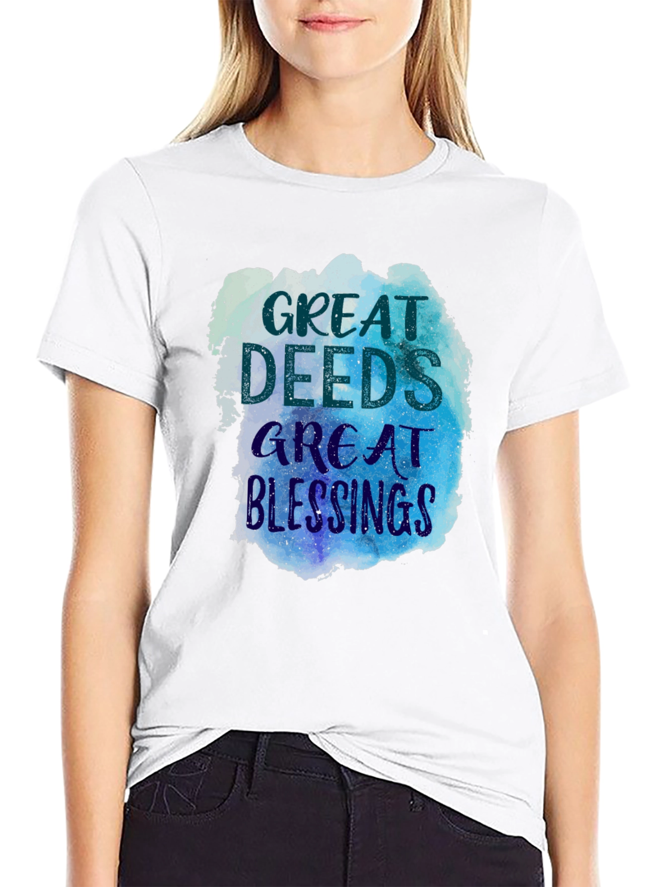 Great Deeds Great Blessings Graphic Tee