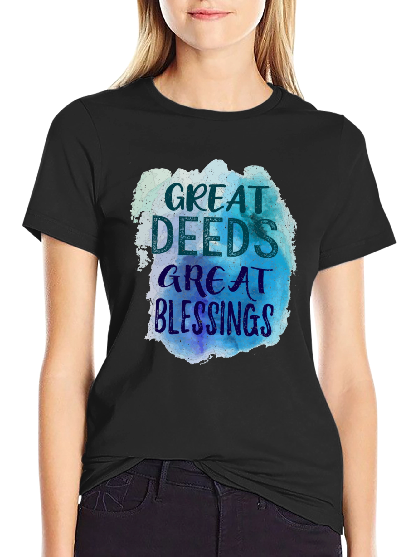 Great Deeds Great Blessings Graphic Tee
