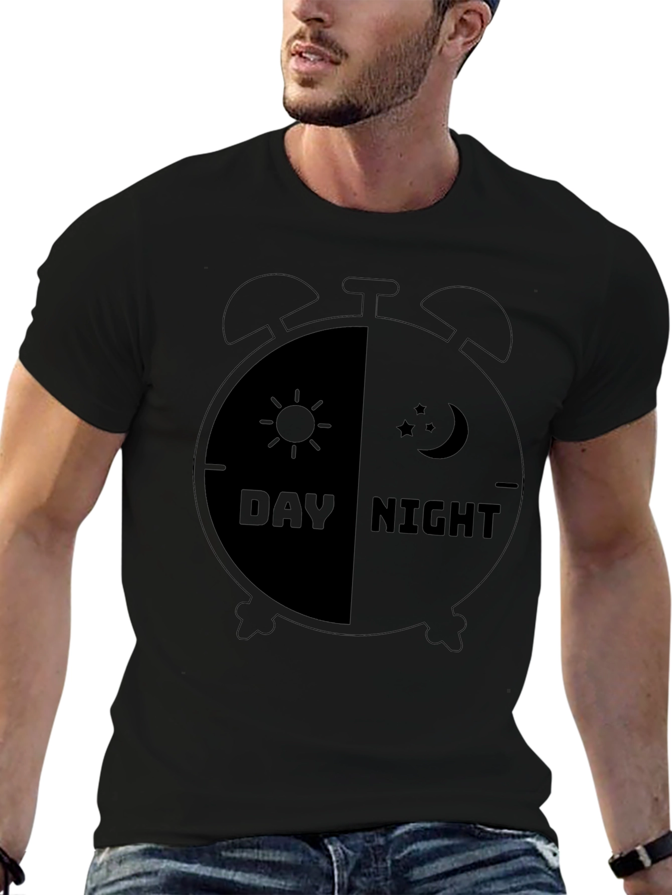 Day Night T-Shirt - Time Duality Tee