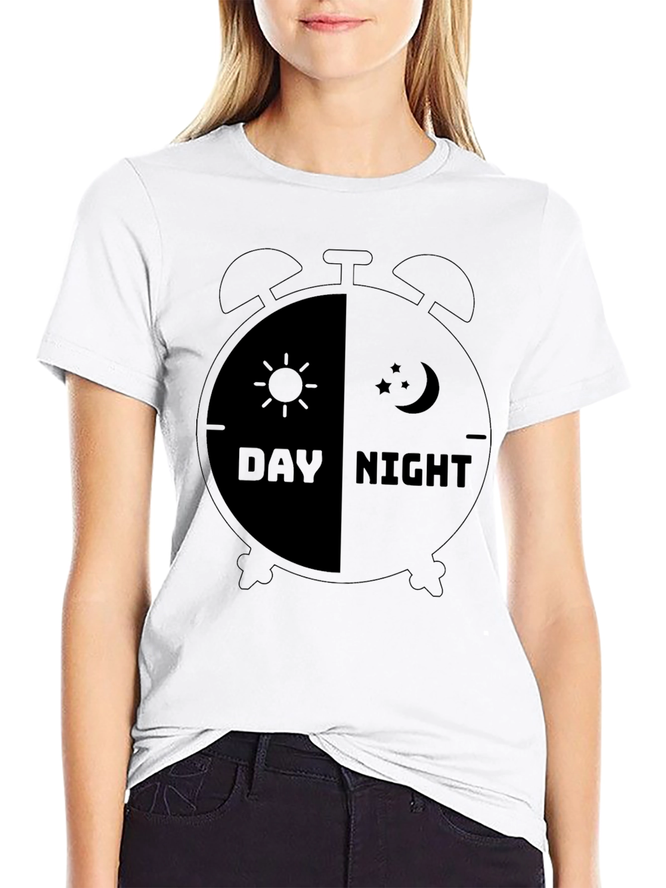 Day Night T-Shirt - Time Duality Tee