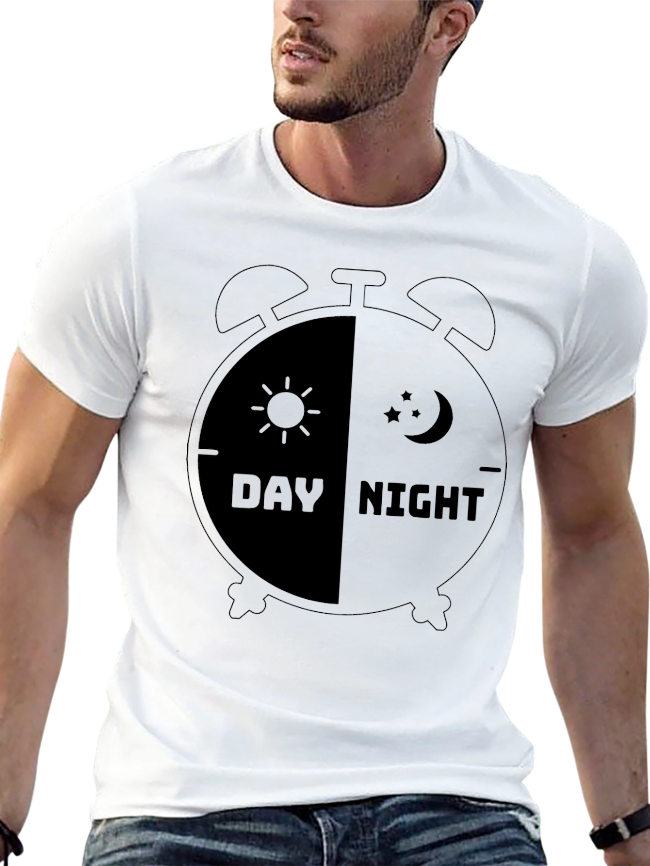 Day Night T-Shirt - Time Duality Tee