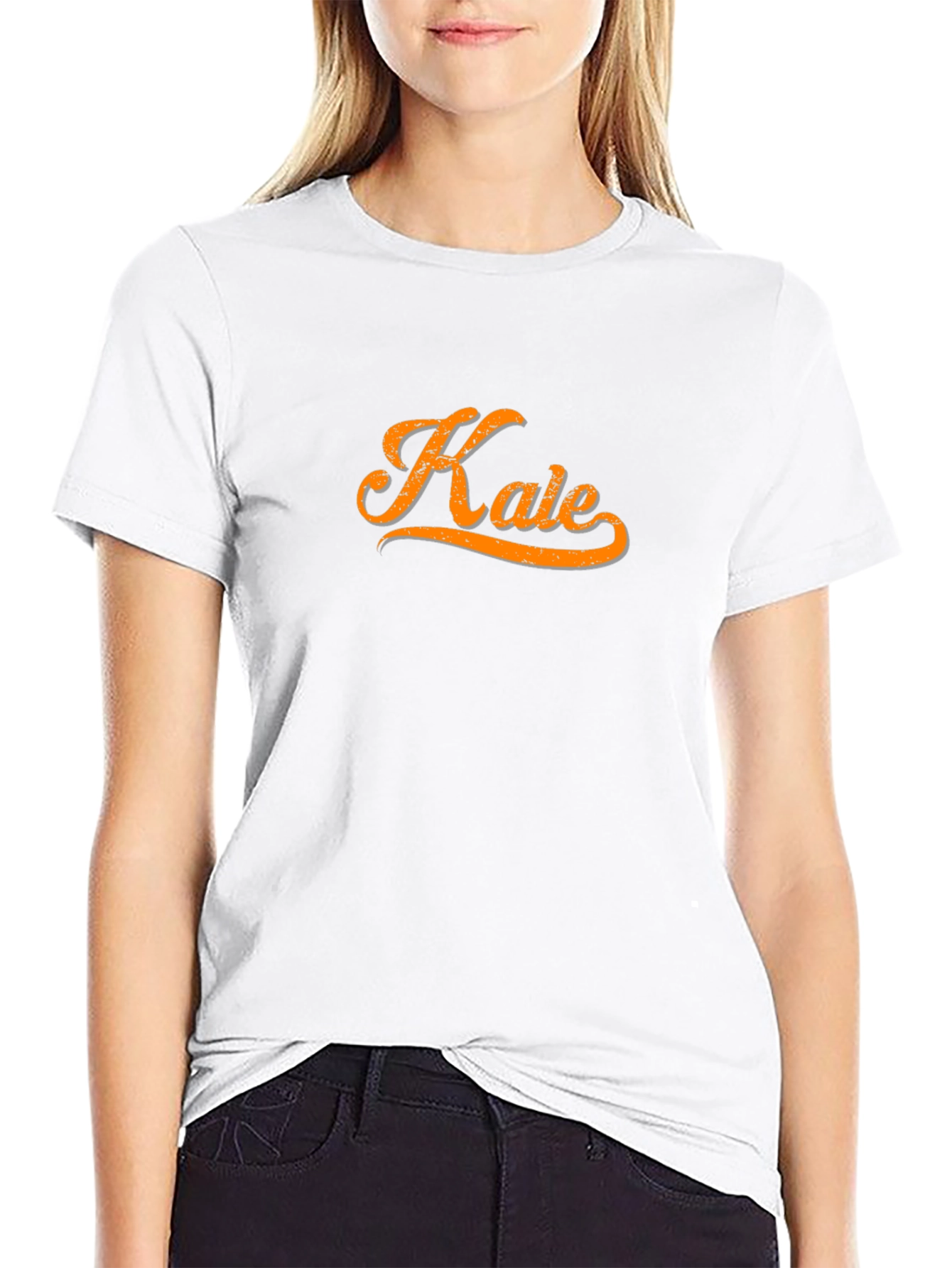 Kale Retro Style T-Shirt - Black