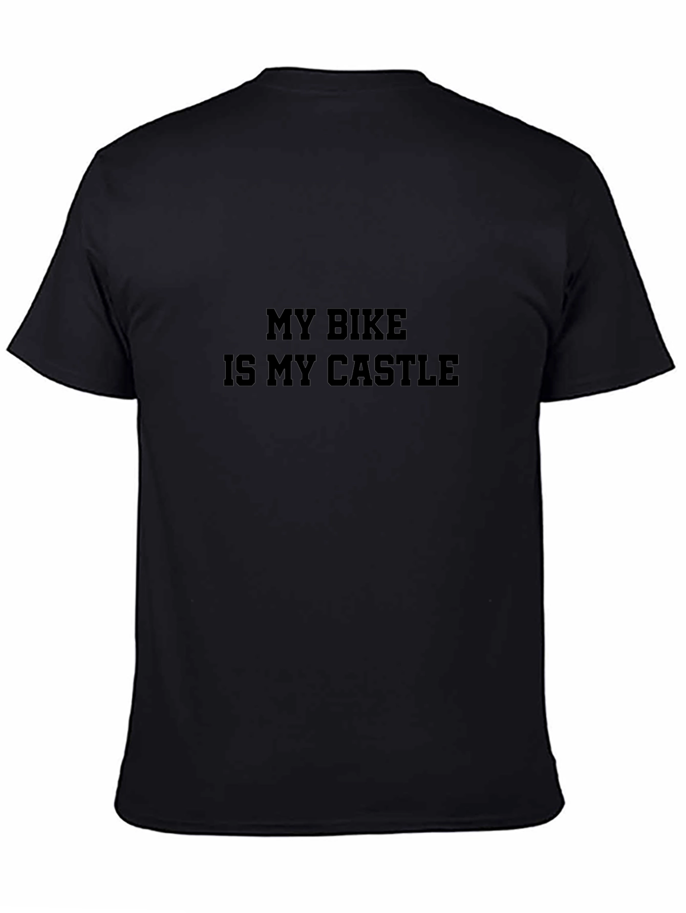 My Bike is My Castle Mens Black T-Shirt