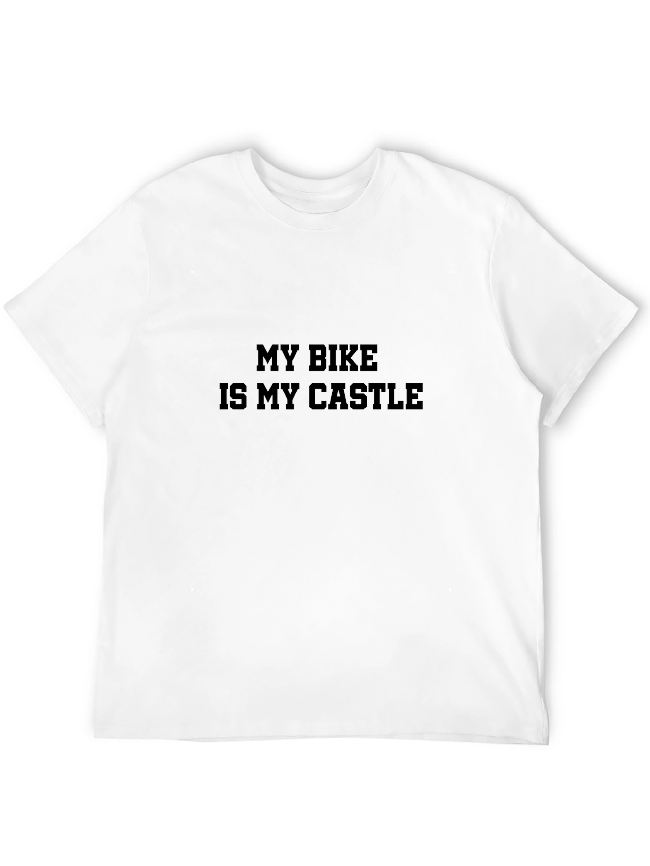 My Bike is My Castle Mens Black T-Shirt