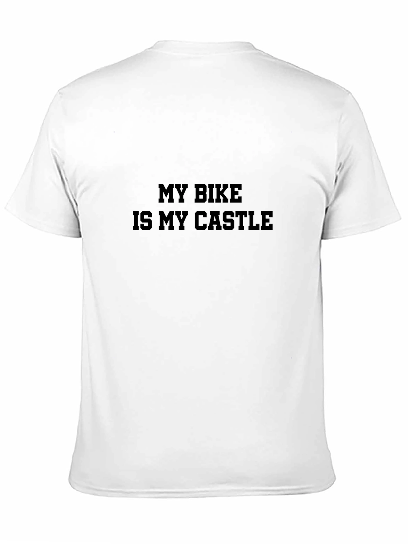 My Bike is My Castle Mens Black T-Shirt