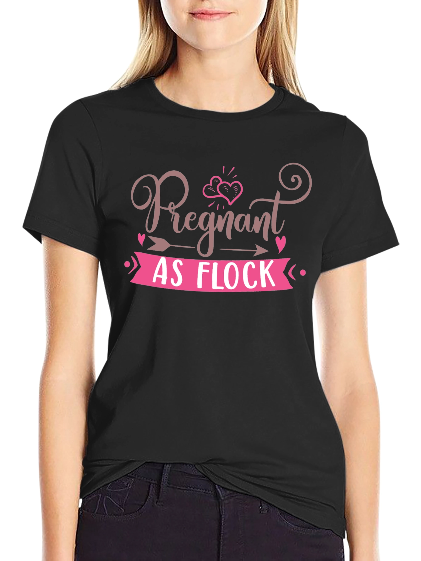 Pregnant As Flock T-Shirt - Cute Pregnancy Tee