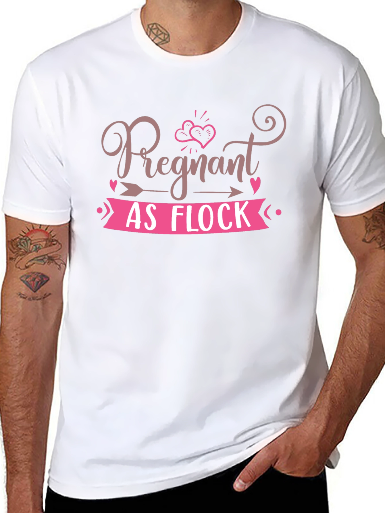 Pregnant As Flock T-Shirt - Cute Pregnancy Tee