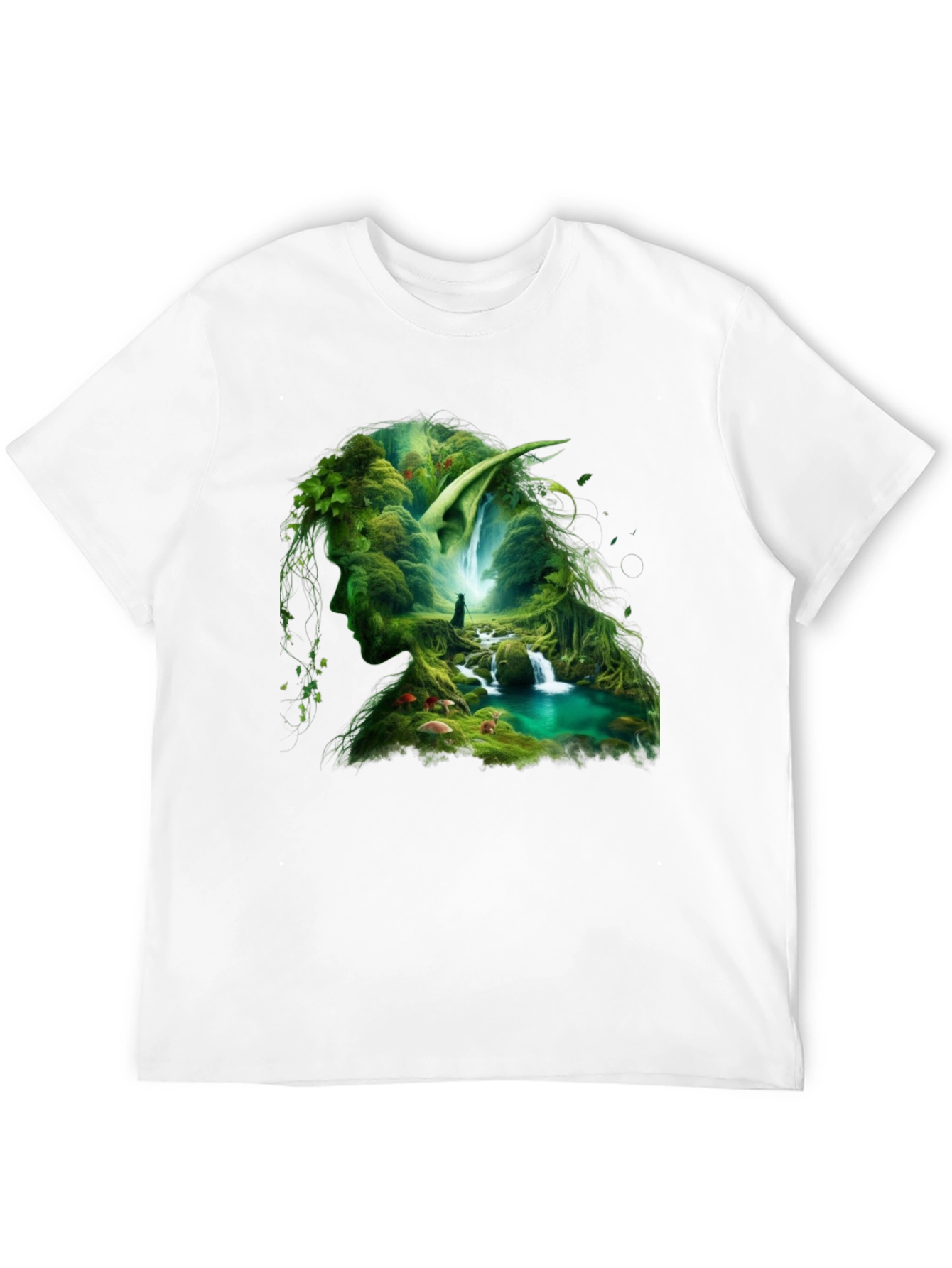 Nature Elf T-Shirt - Forest Cascade Design