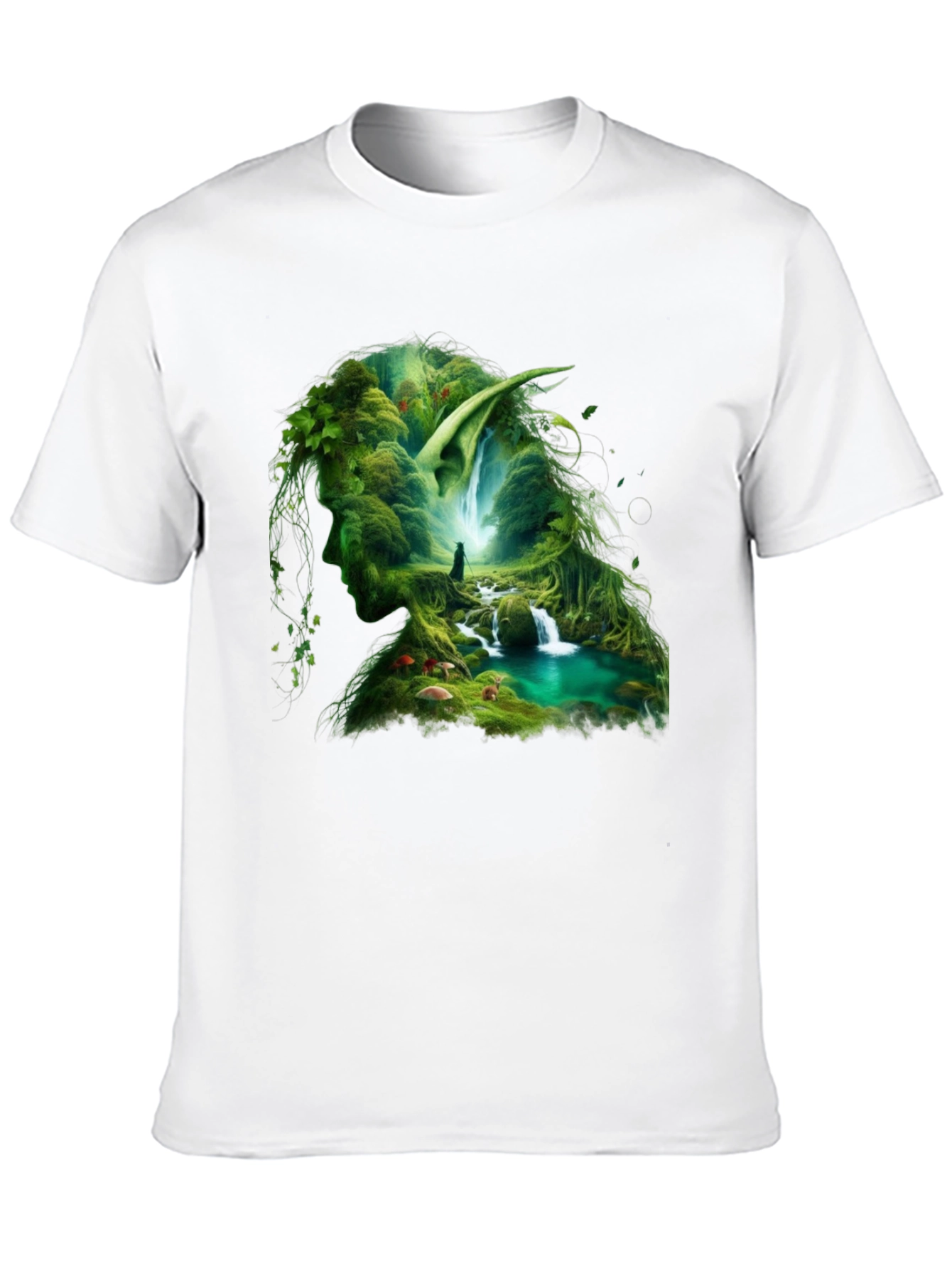 Nature Elf T-Shirt - Forest Cascade Design