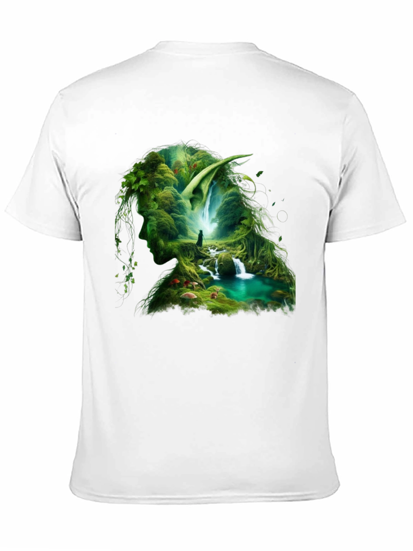 Nature Elf T-Shirt - Forest Cascade Design