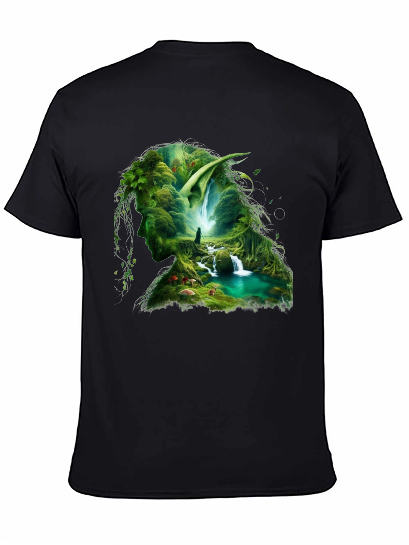 Nature Elf T-Shirt - Forest Cascade Design