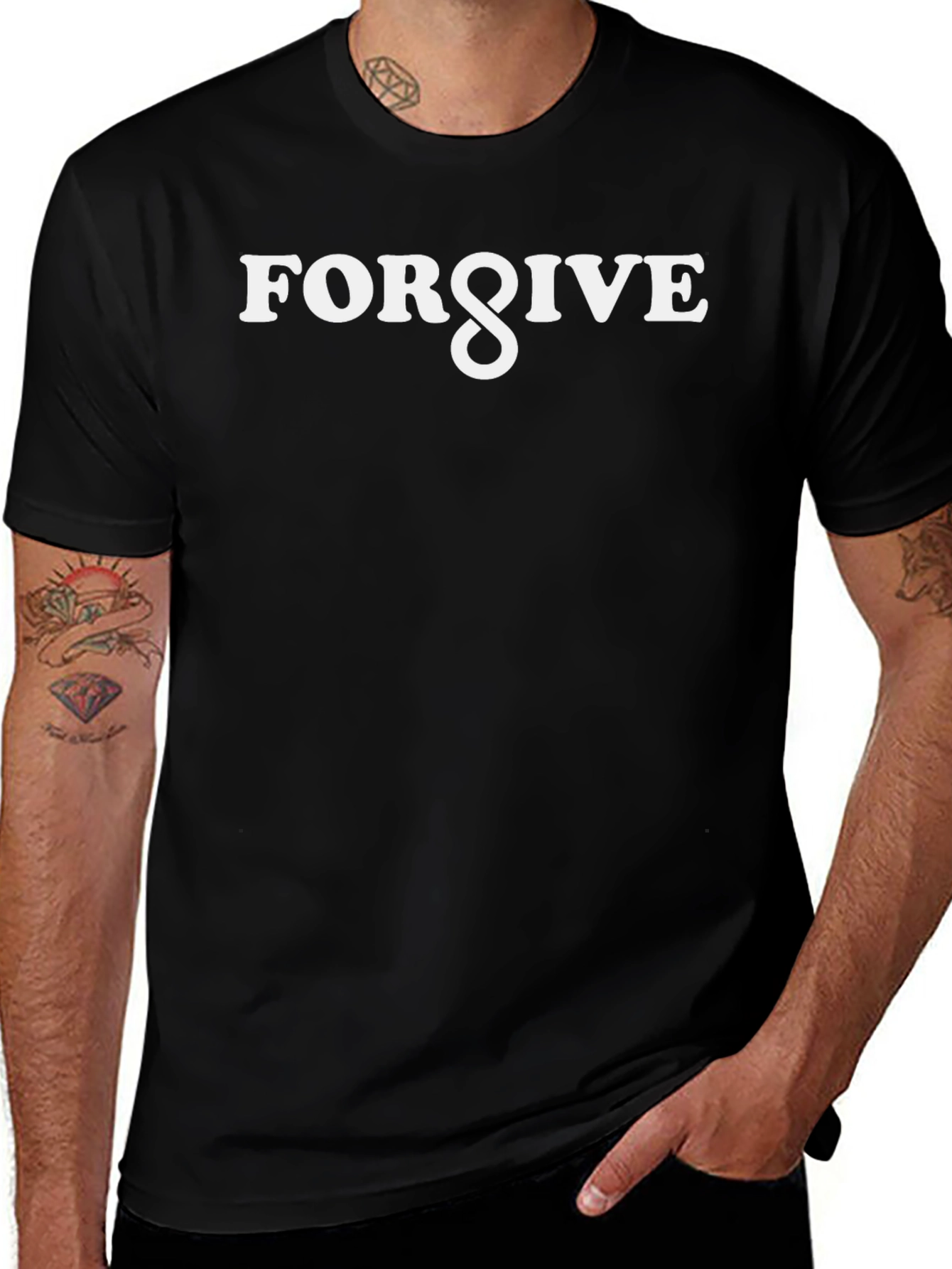 Forgive T-Shirt - Stylish Black Tee