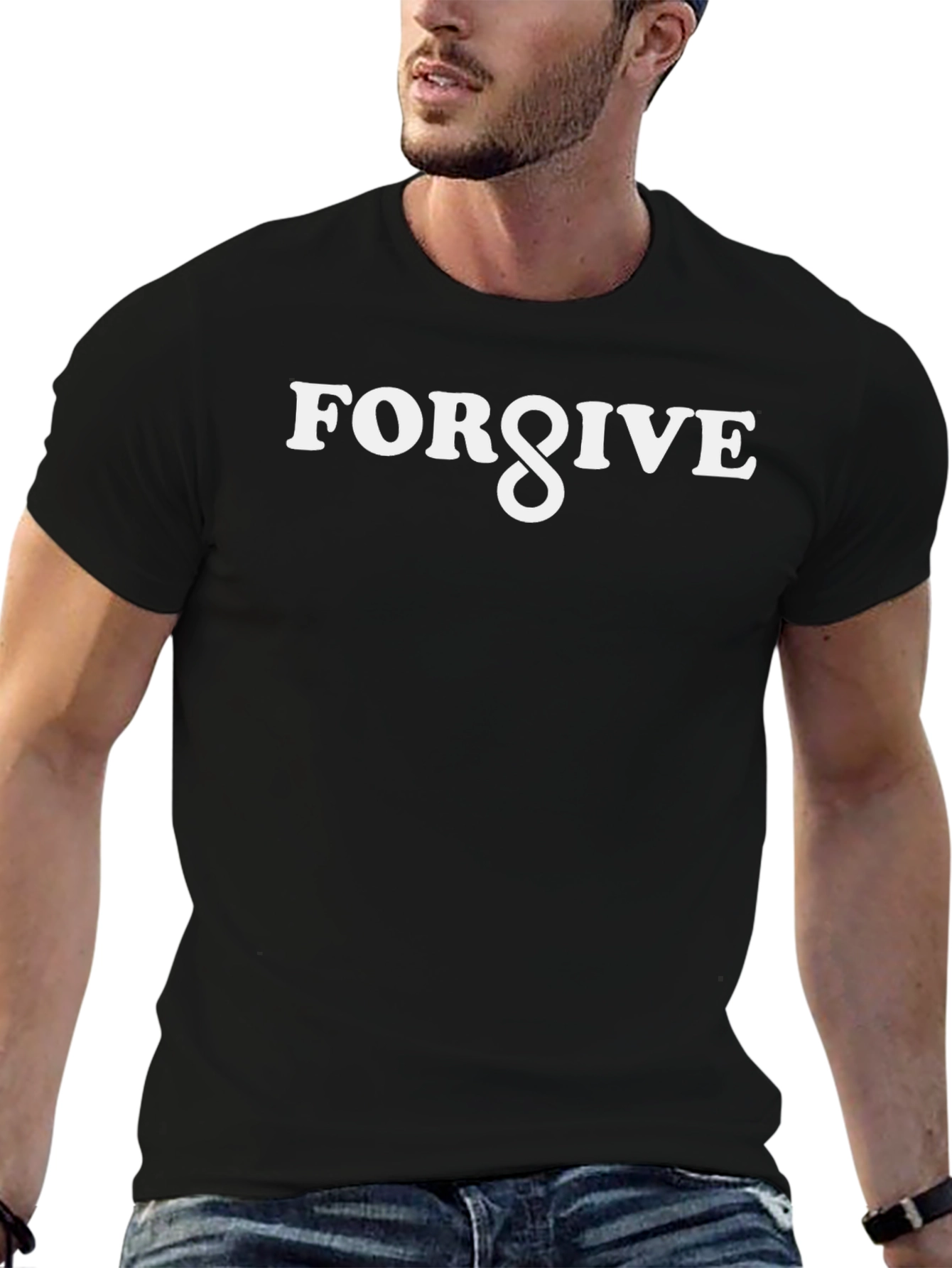 Forgive T-Shirt - Stylish Black Tee