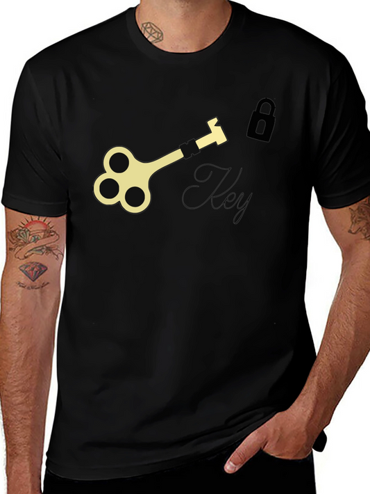 Unlock Your Style: Key & Lock Graphic Tee