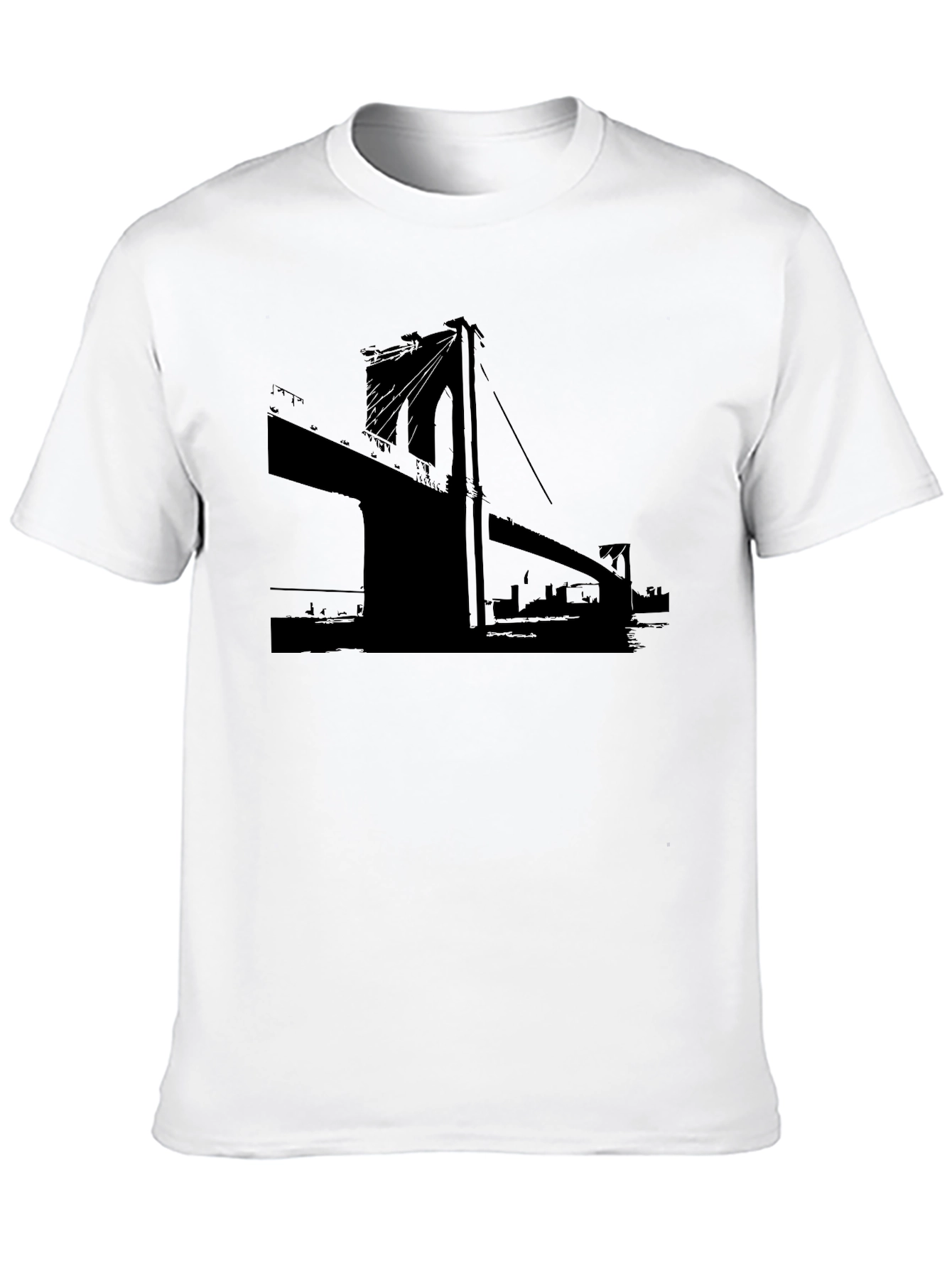 Brooklyn Bridge Graphic Tee - Black