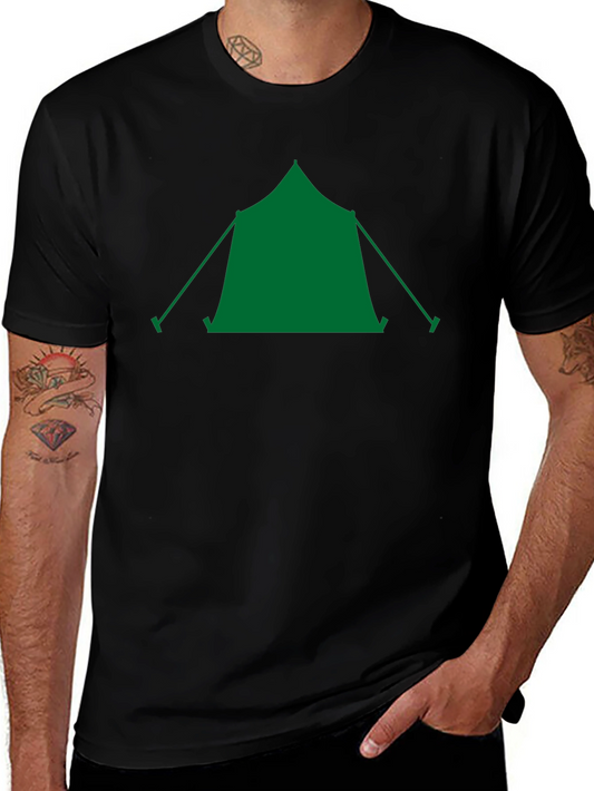 Camping Tent Graphic Tee - Outdoor Adventure Shirt
