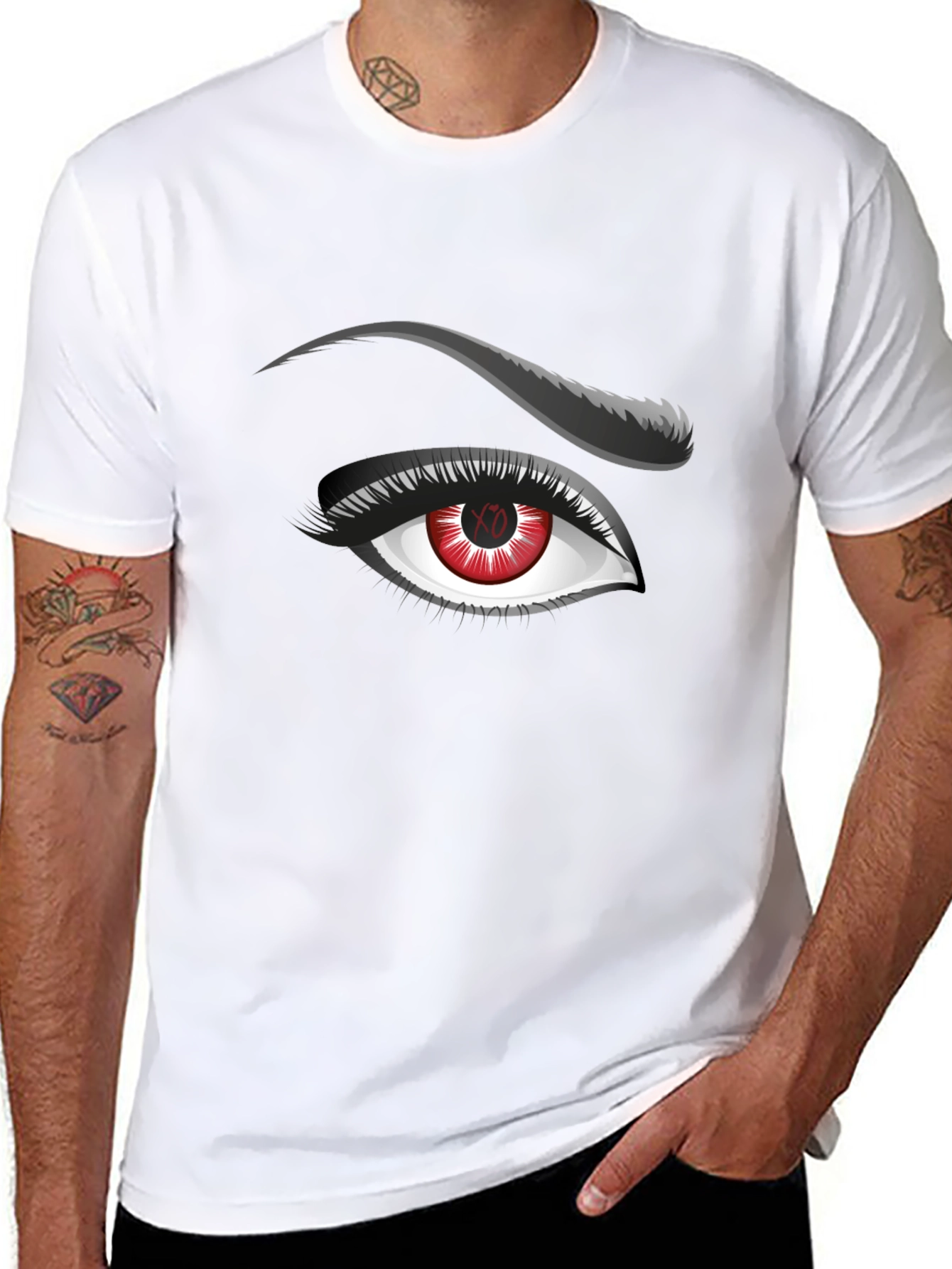 Red Eye Graphic Tee - Mens Black T-Shirt