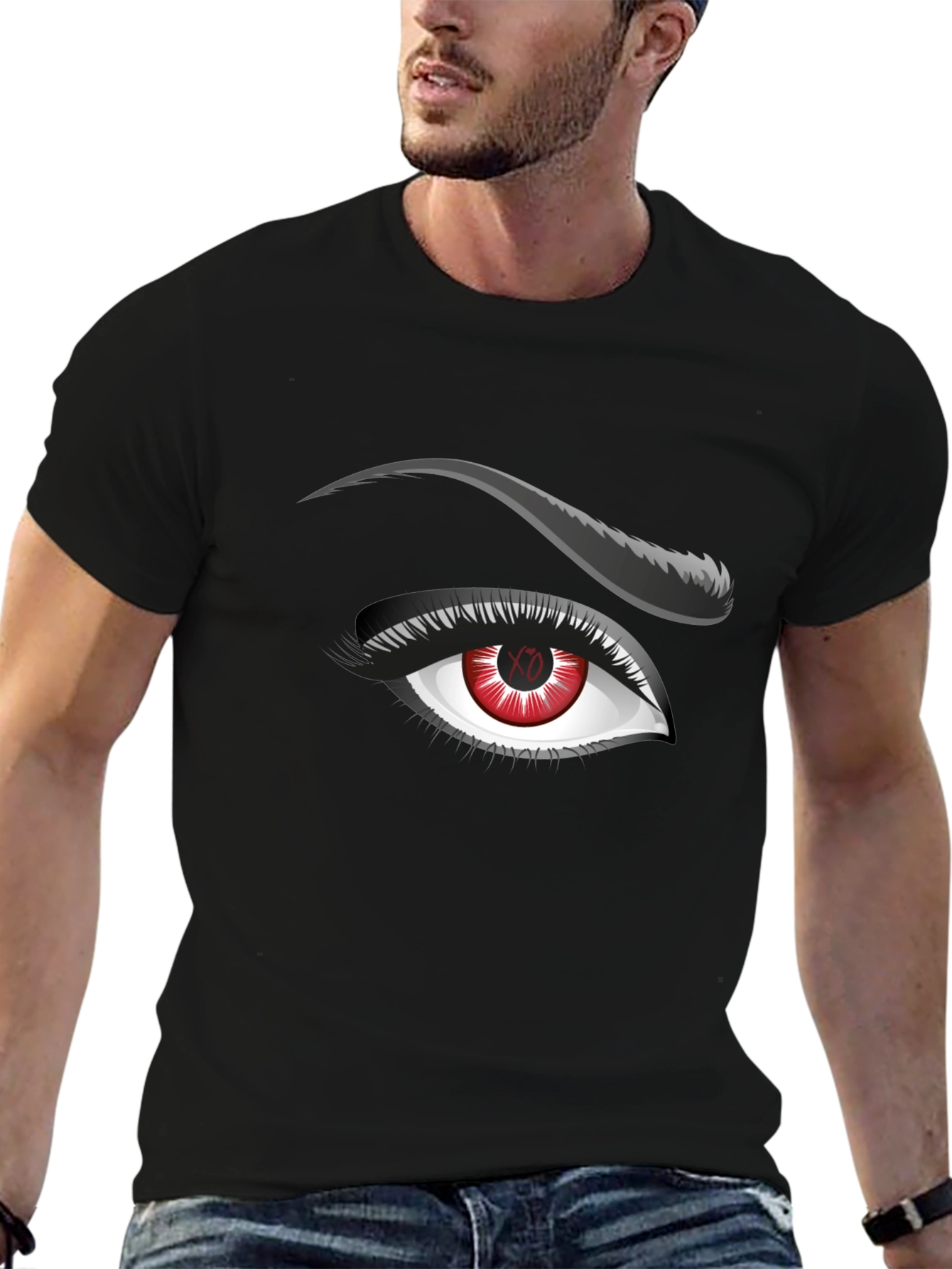 Red Eye Graphic Tee - Mens Black T-Shirt