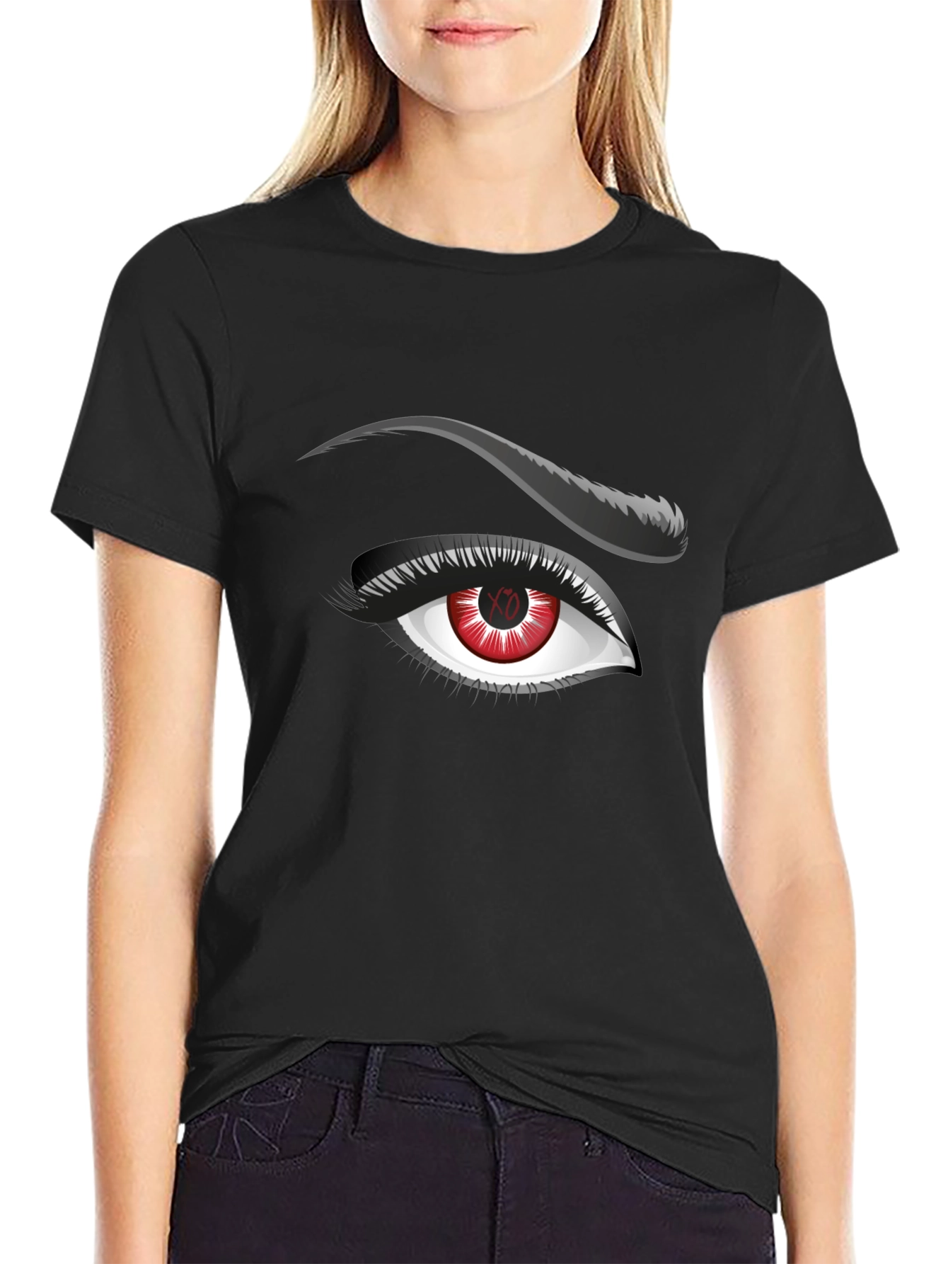 Red Eye Graphic Tee - Mens Black T-Shirt