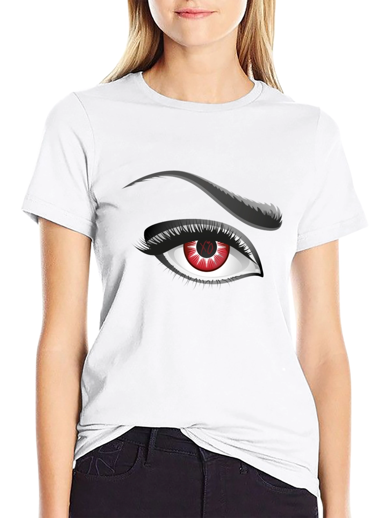 Red Eye Graphic Tee - Mens Black T-Shirt