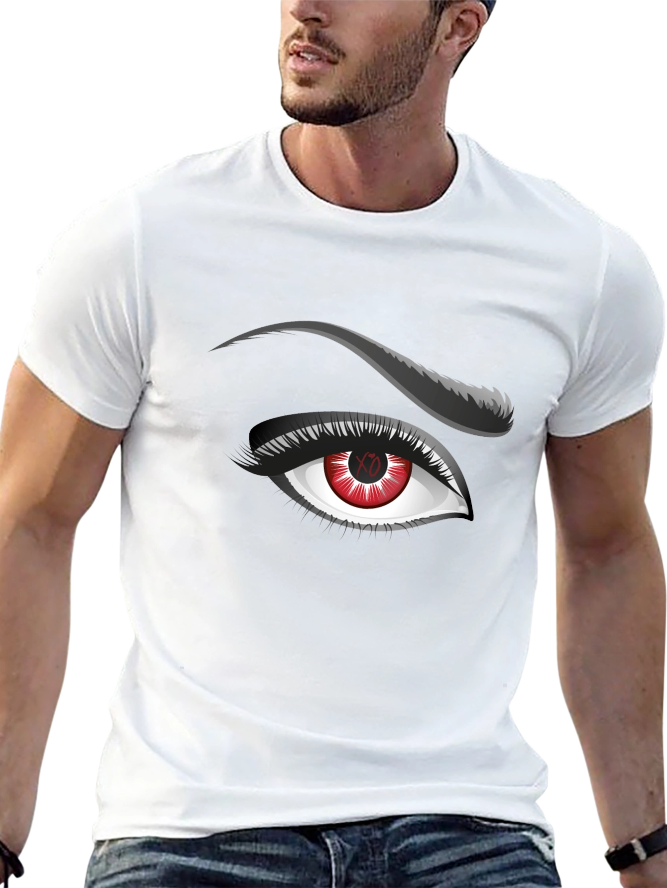 Red Eye Graphic Tee - Mens Black T-Shirt