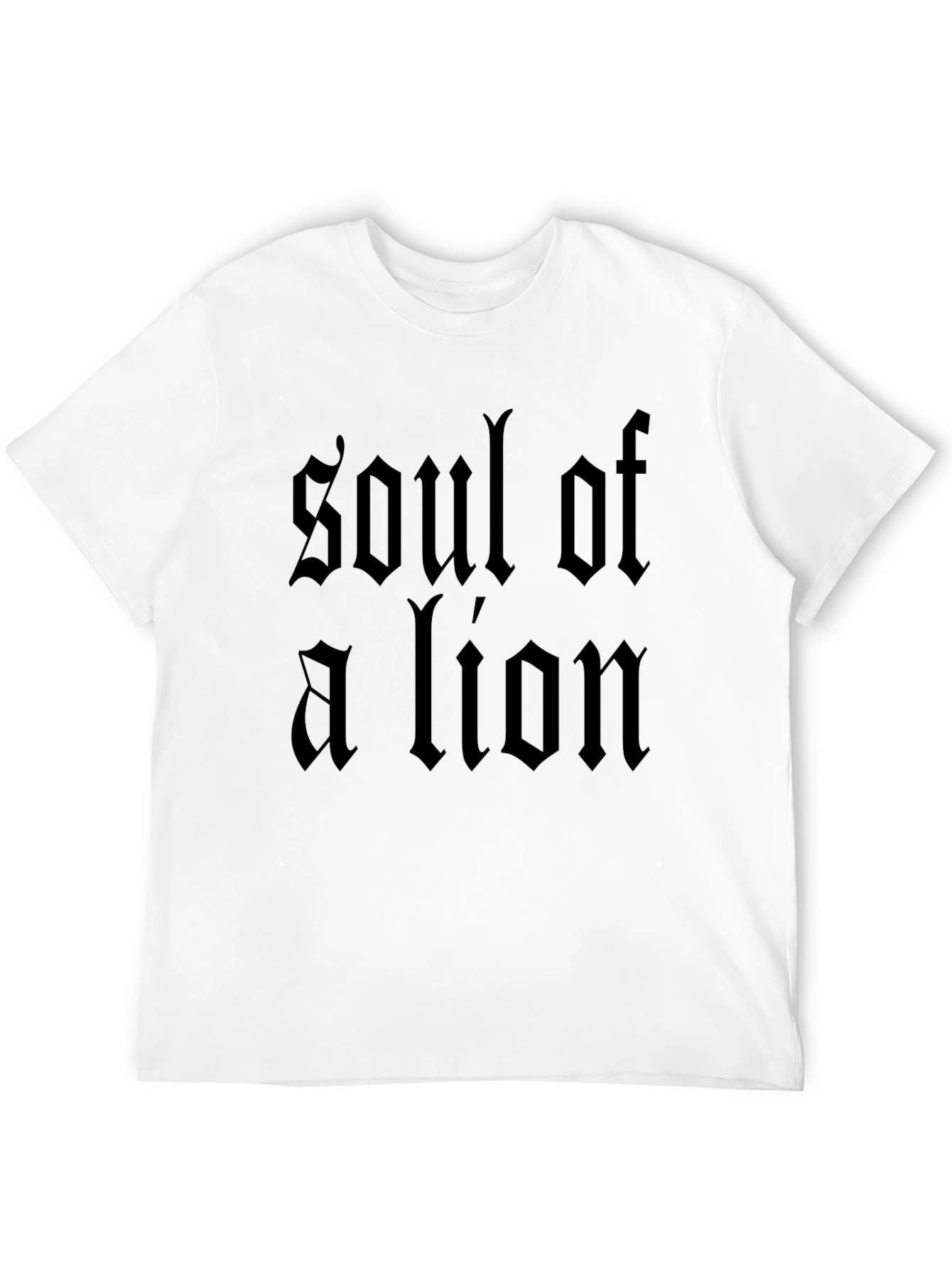 Soul of a Lion Black Graphic T-Shirt