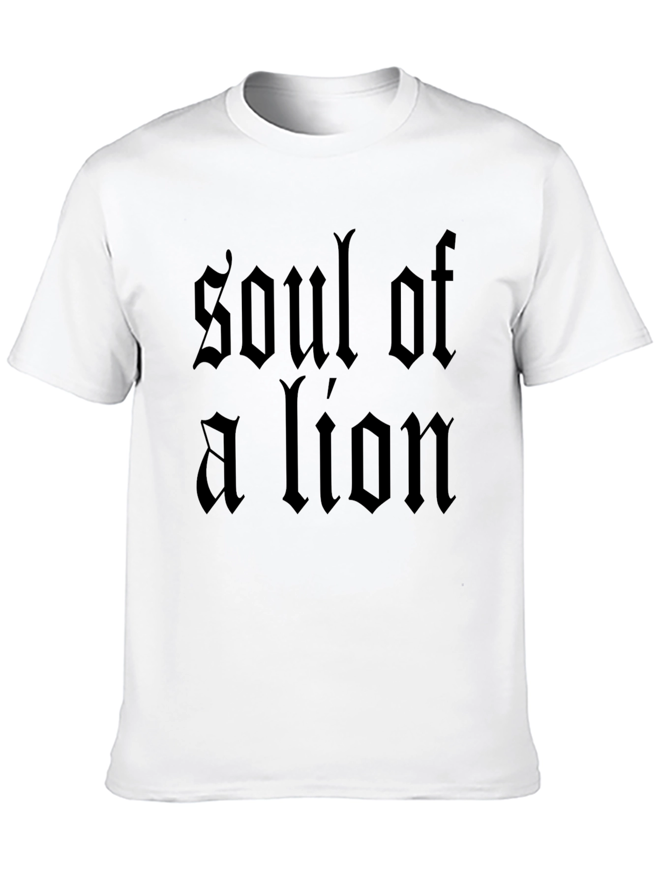 Soul of a Lion Black Graphic T-Shirt