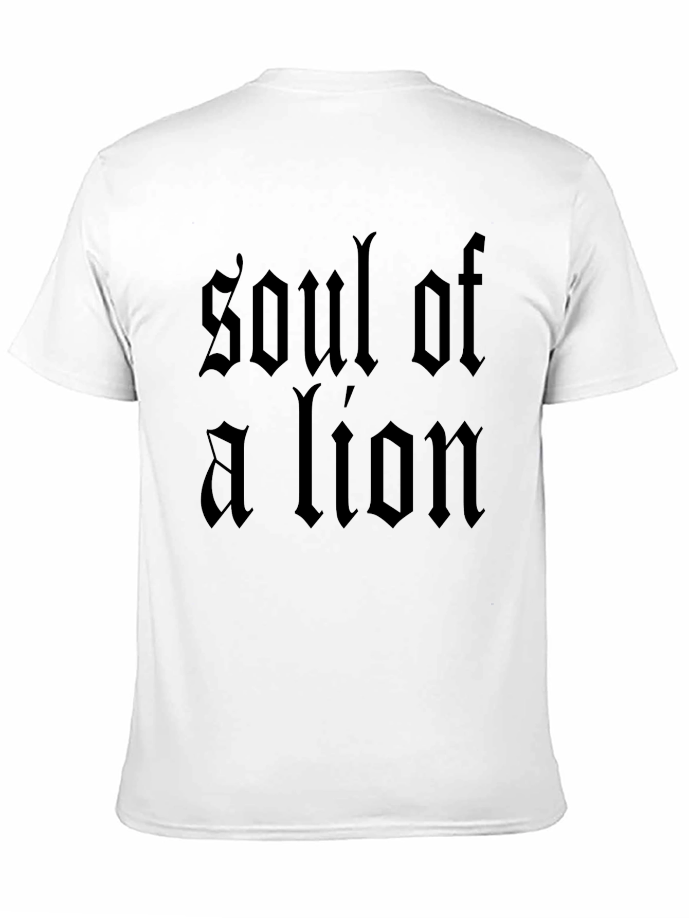 Soul of a Lion Black Graphic T-Shirt