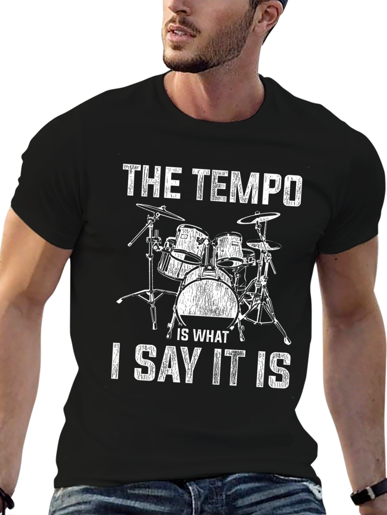 Tempo Drummer Graphic T-Shirt